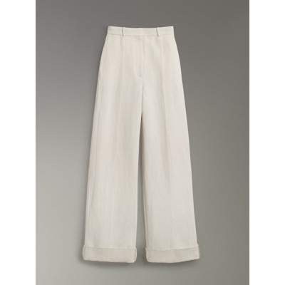 burberry linen pants