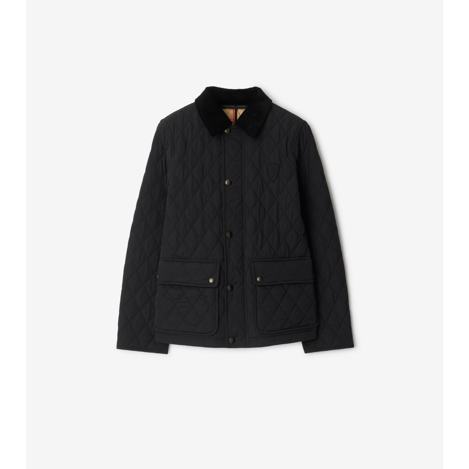 Quilted Nylon Jacket in Black Women Burberry Official