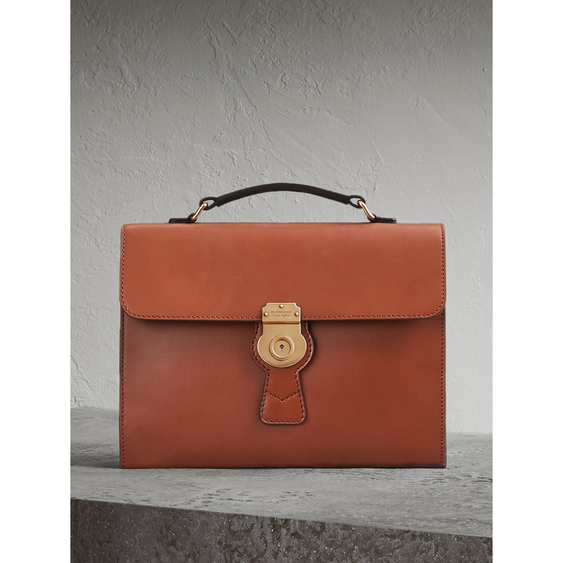 Burberry The Large Dk88 Document Case In Tan