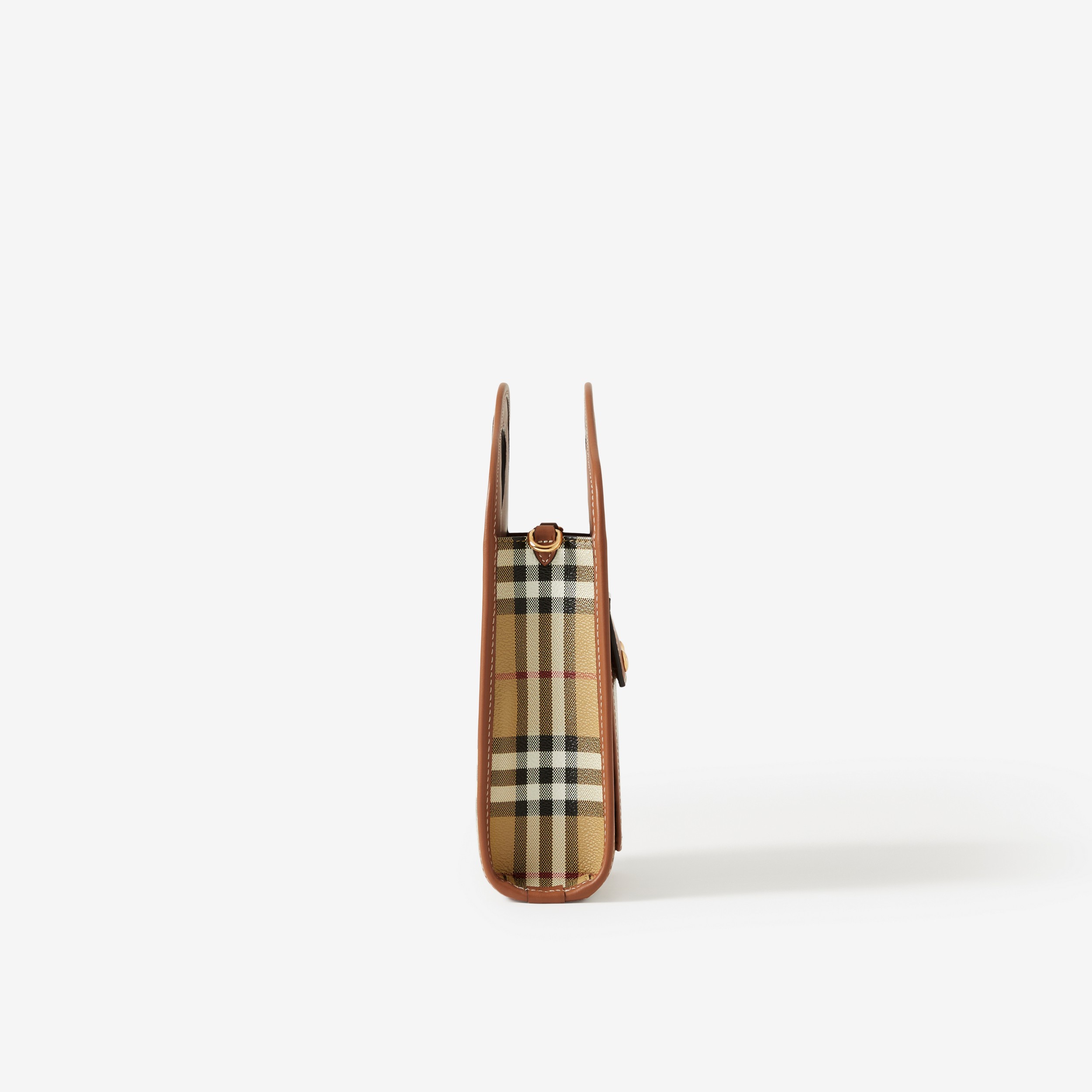 Mini sac Pocket en cuir et Check (Bois De Bruyère) - Femme | Site officiel Burberry® - 2