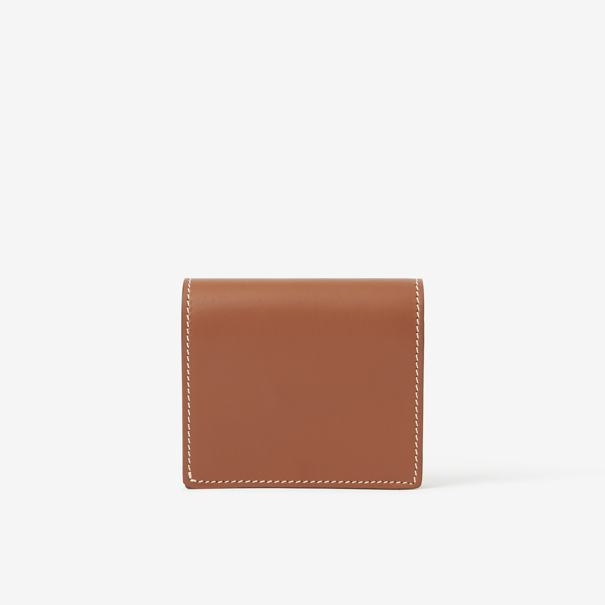 Petit portefeuille à rabat en cuir et Vintage Check (Hâle) - Femme | Site officiel Burberry® - 3