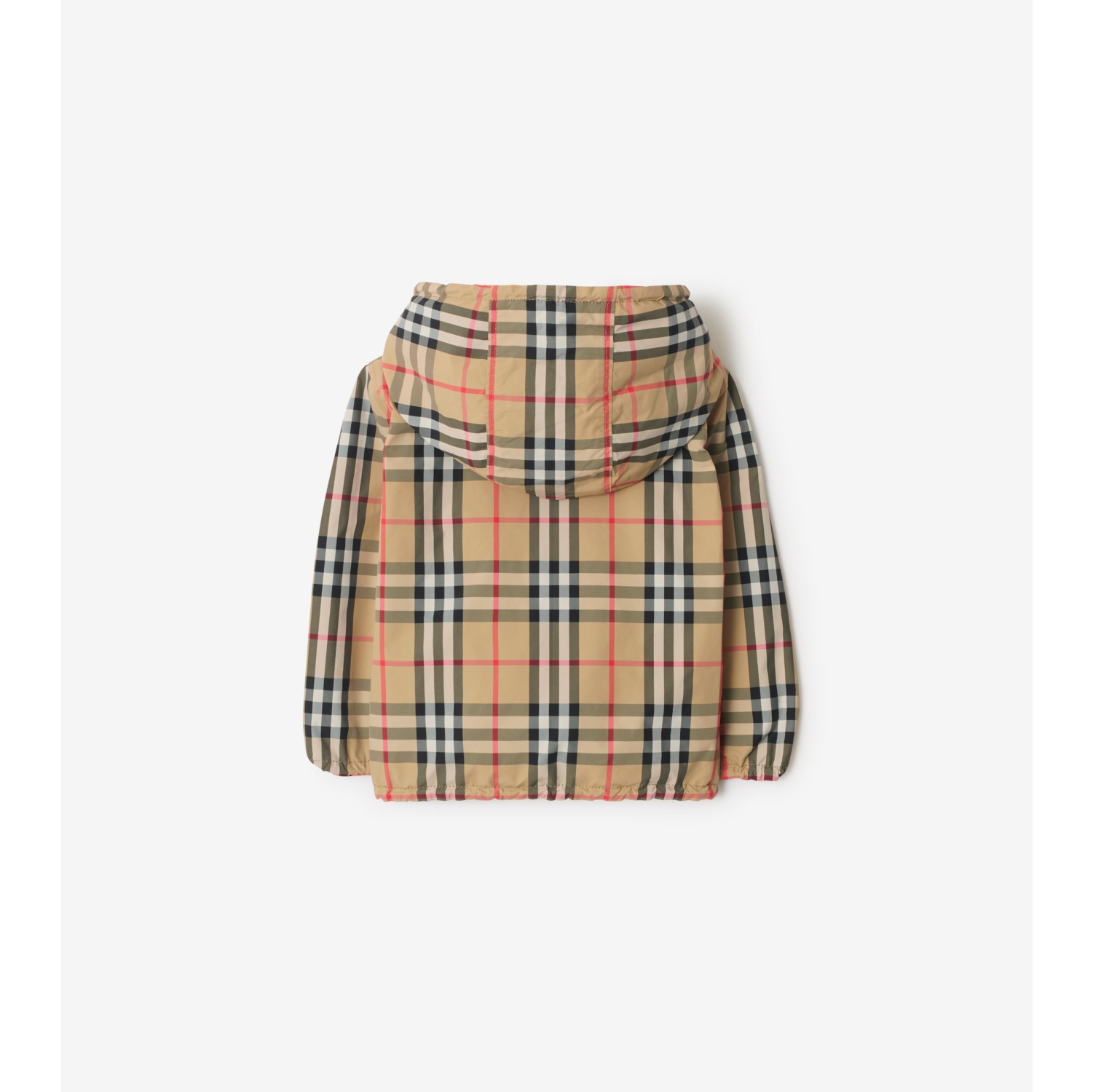 Reversible Check Hooded Jacket