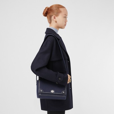 navy burberry bag