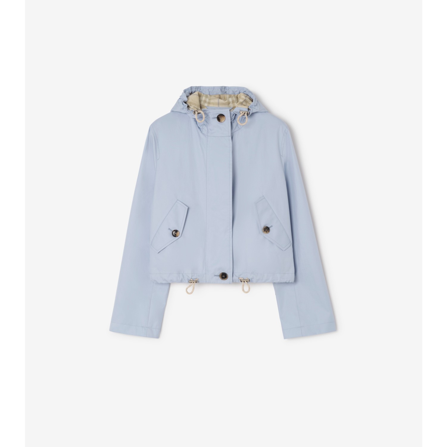 Cropped Tropical Gabardine Parka