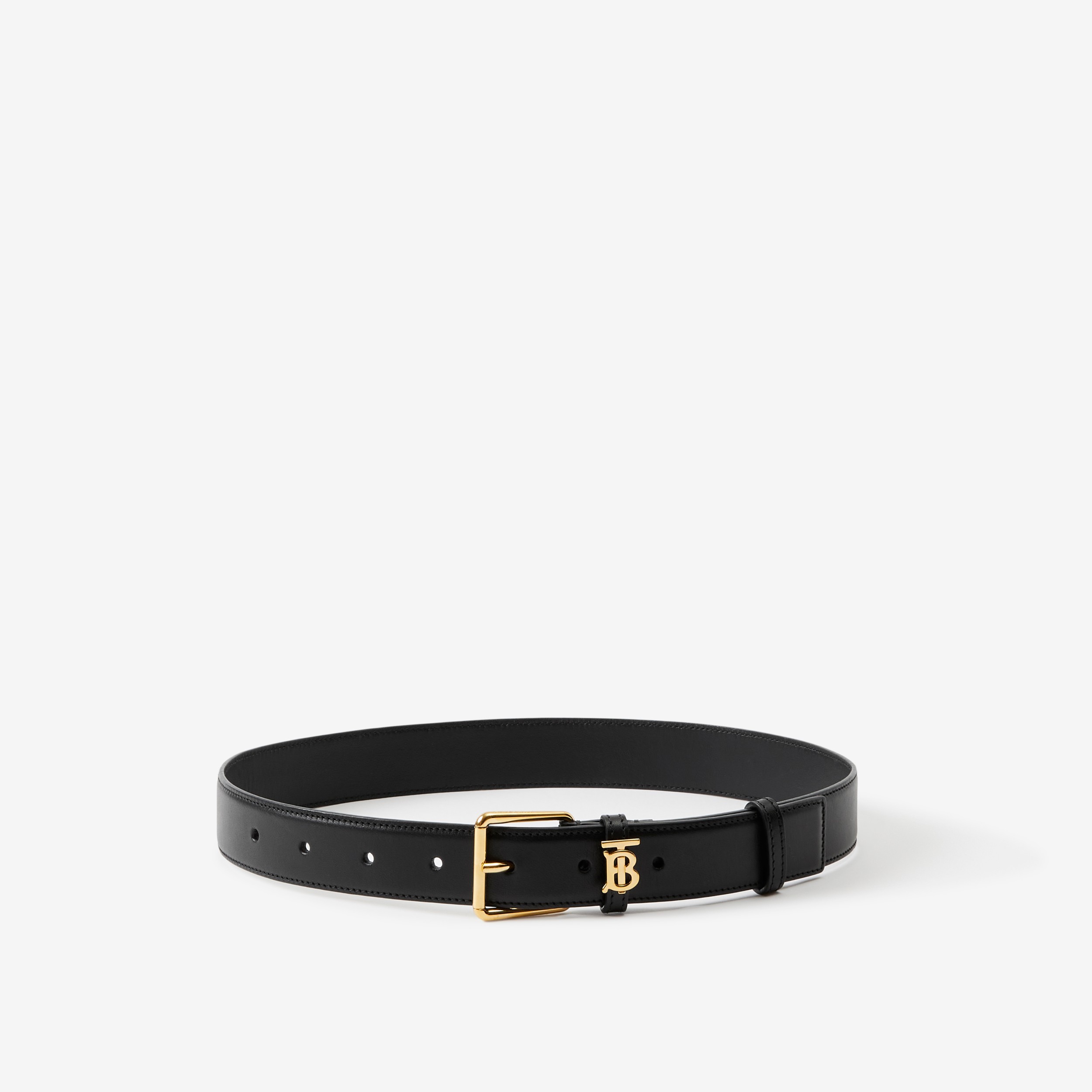 Leather TB Belt in Black | Burberry® Official