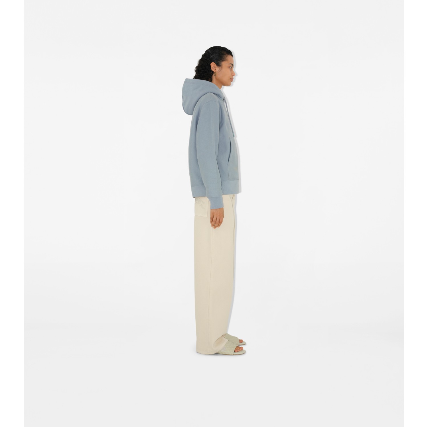 Hoodie en coton mélangé avec logo