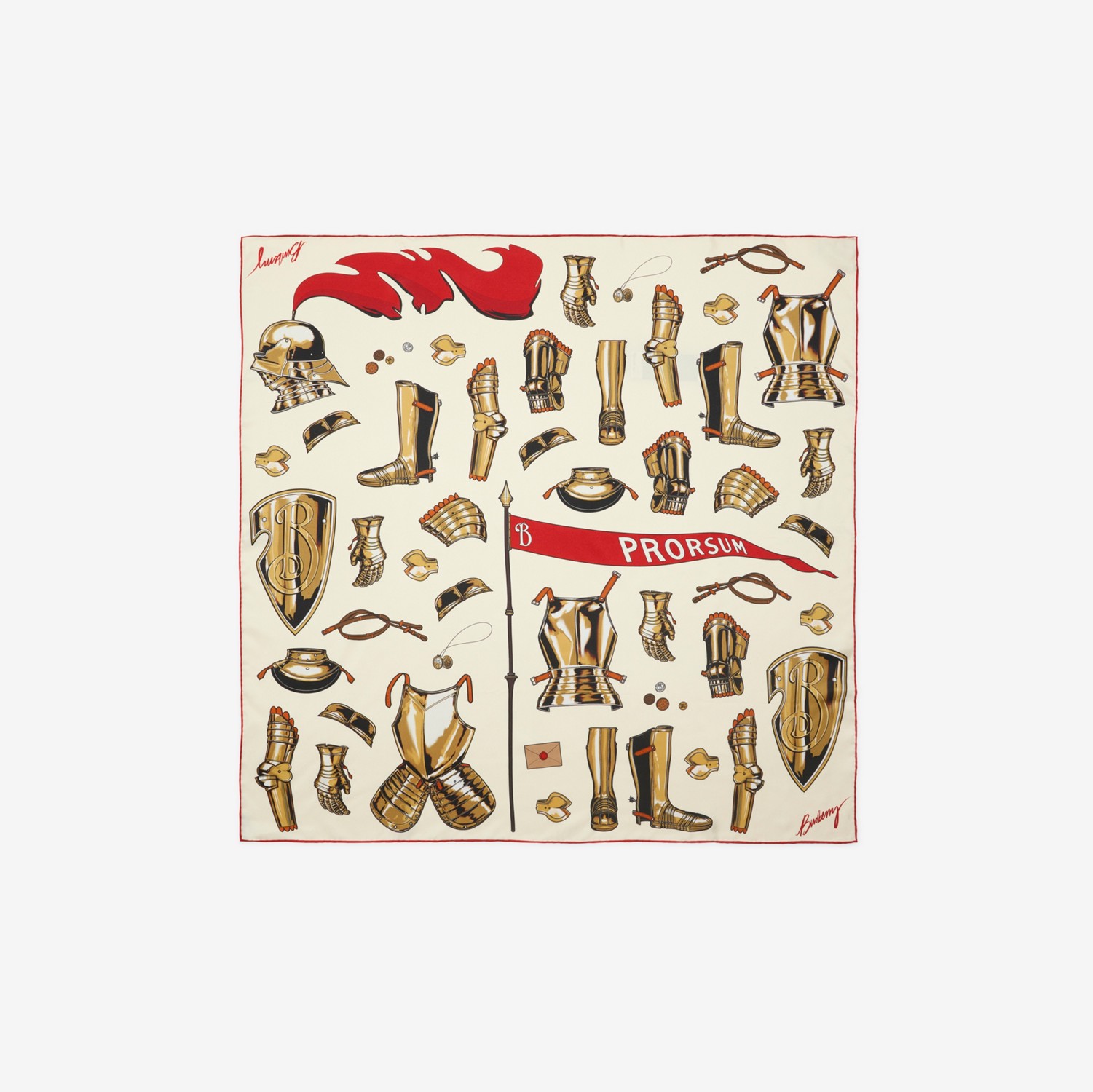 ナイトアーマー シルクスカーフ (コットン) | Burberry®公式サイト ナイトアーマー シルクスカーフ (コットン) | Burberry®公式サイト