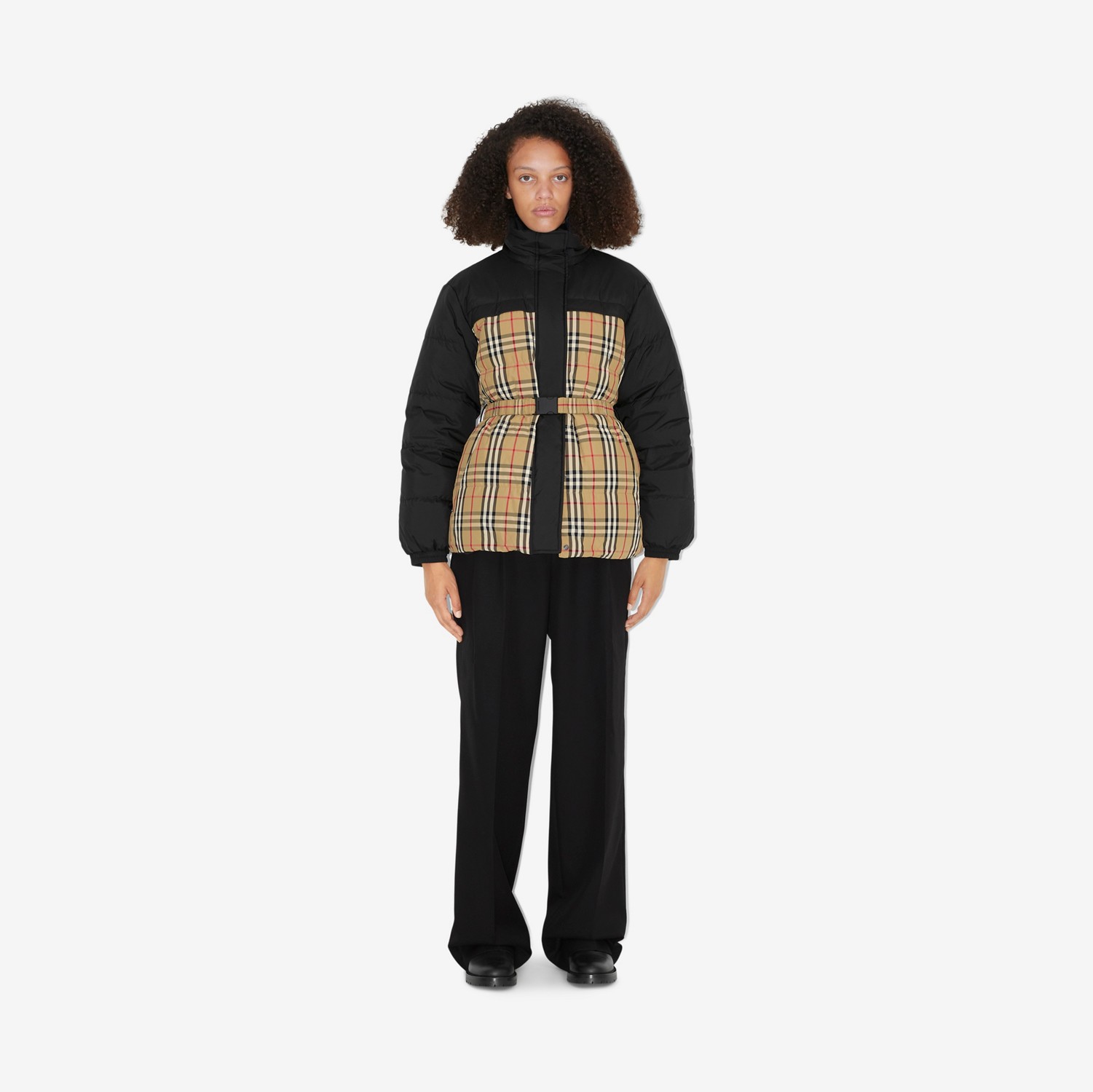 리버시블 다운 퍼퍼 재킷 (아카이브 베이지) - 여성 | Burberry®
