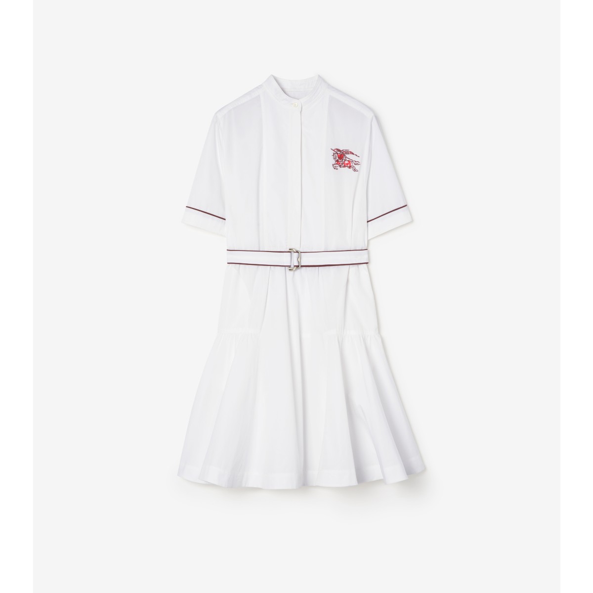  Embroidered Heart Knight Cotton Dress