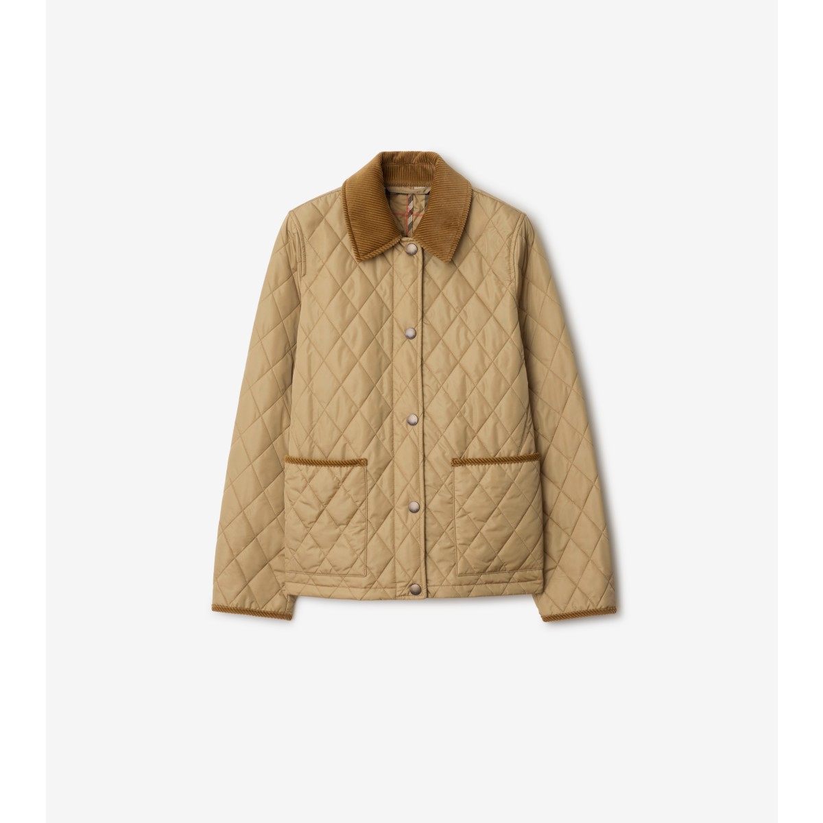  Check Quilted Nylon Jacket