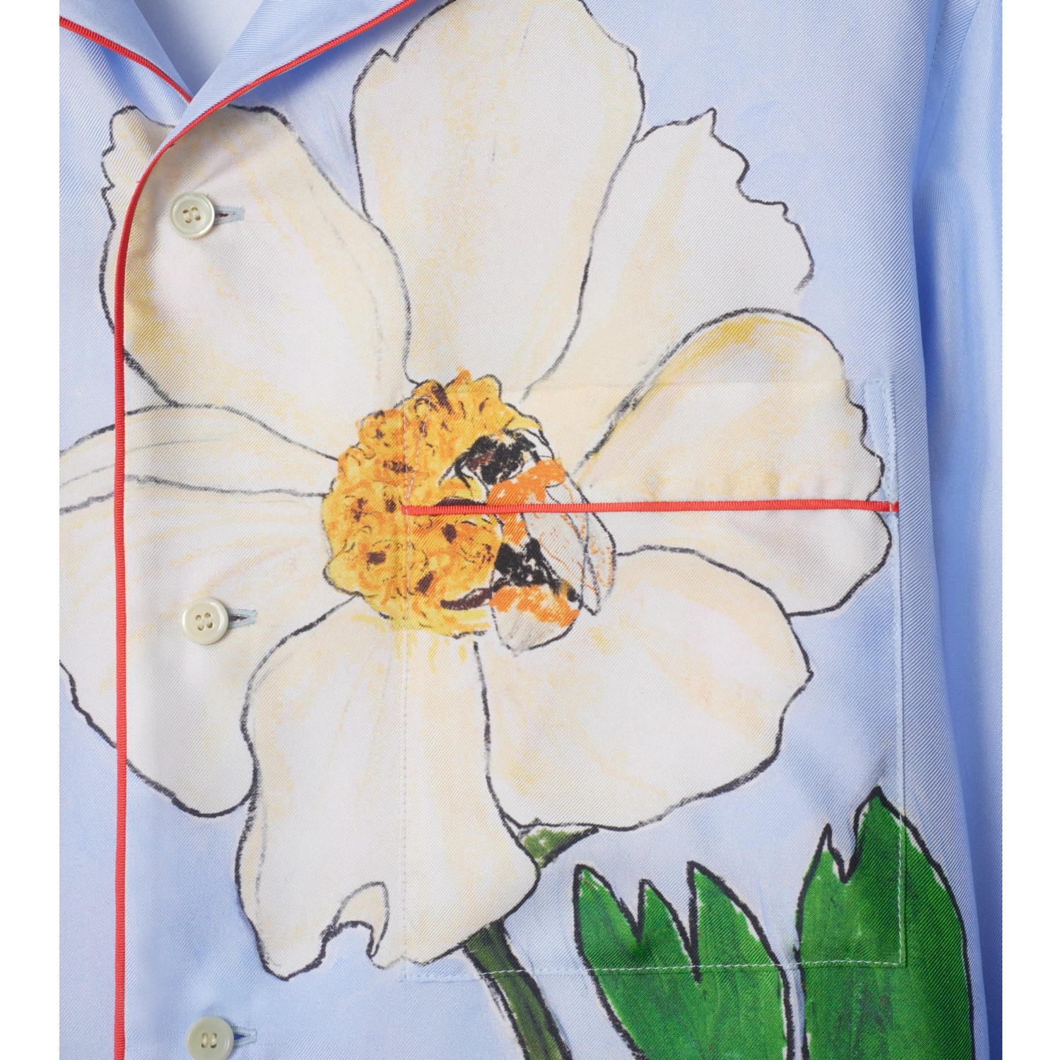 Highgrove Honeybee Silk Pyjama Shirt