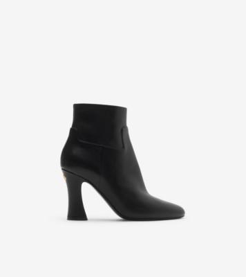 Leather Trinket Ankle Boots​ in Black - Women | Burberry
