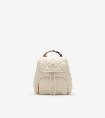Mini Horseshoe Backpack​ in Soap beige - Women, Nylon | Burberry® Official