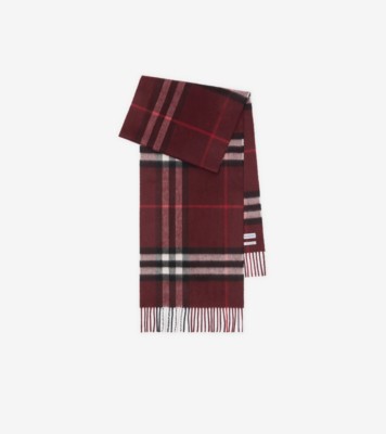 Burberrys チェック柄 スカーフ チェック カシミアスカーフ (オックスブラッド) | Burberry®公式