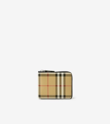 Check Small Bifold Wallet in Archive Beige - Women | Burberry® Official