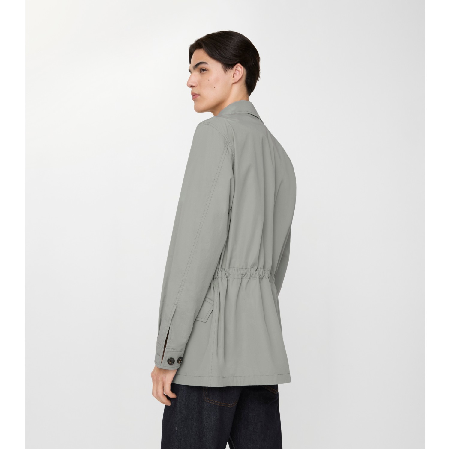 Cotton Twill Jacket in Rainy grey - Men | Burberry® Official