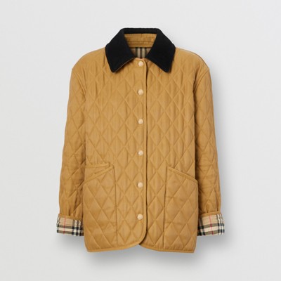 burberry green quilted jacket