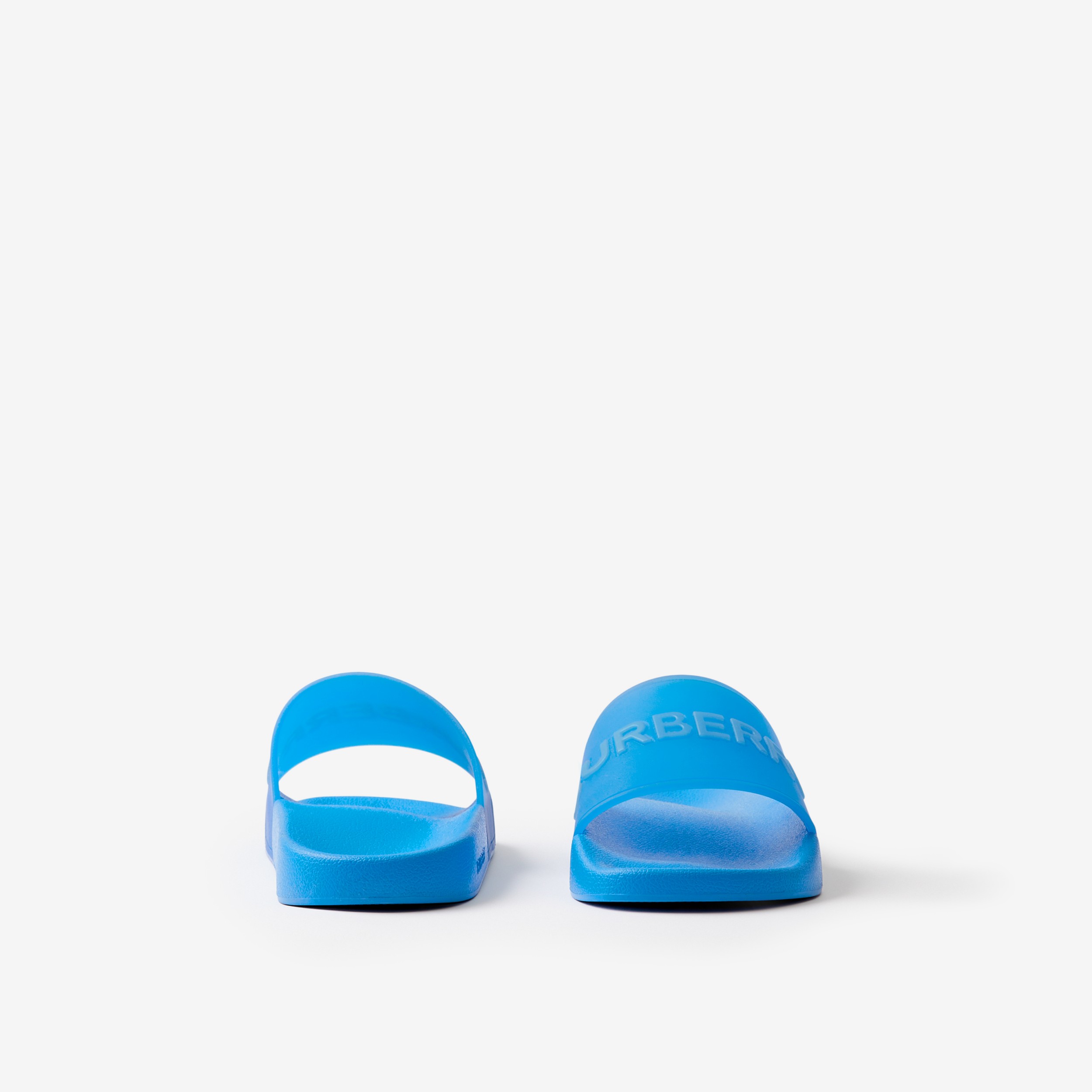 Logo Detail Slides in Vivid Blue - Men | Burberry® Official - 4