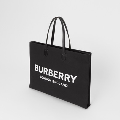 black burberry tote