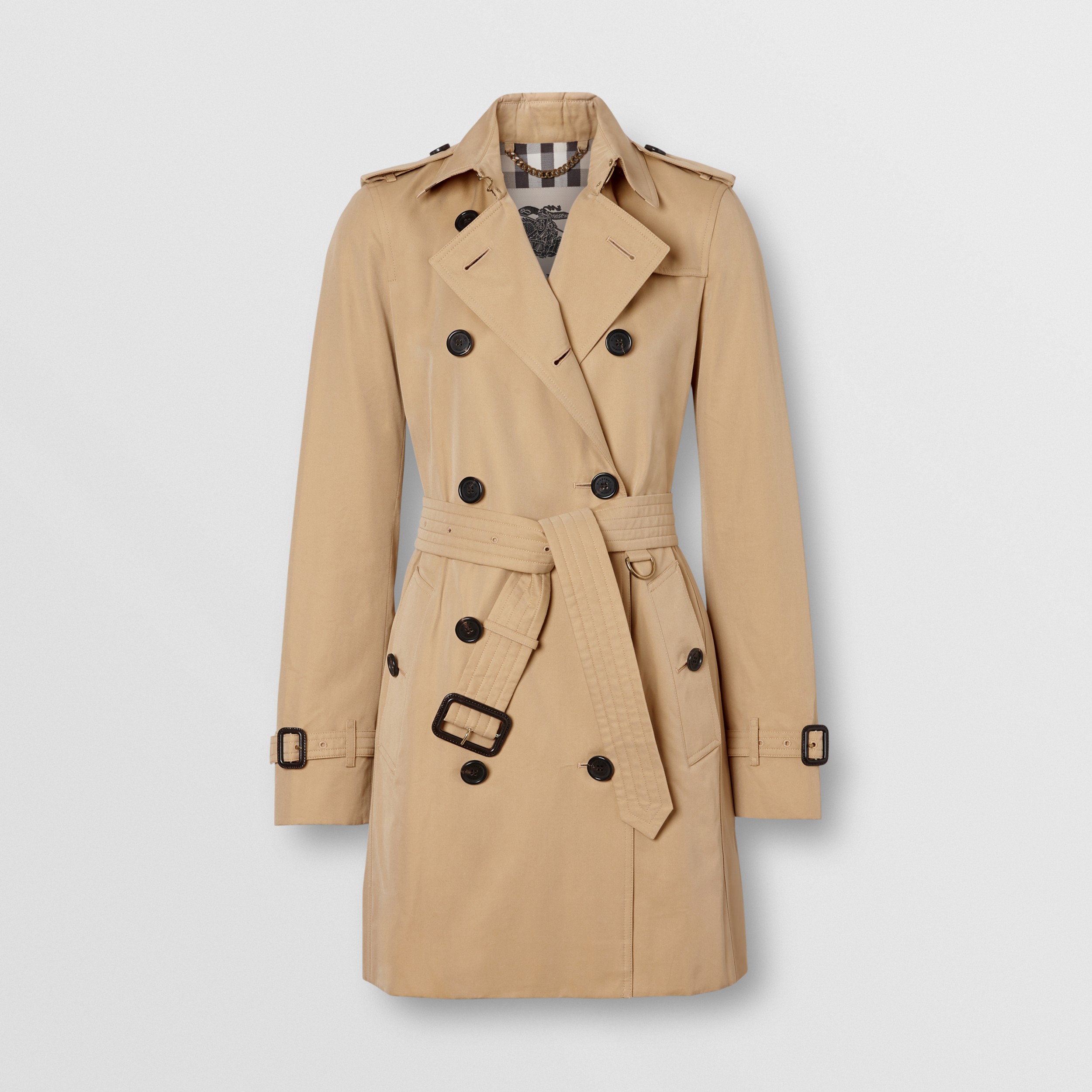 The Kensington – Mid-length Trench Coat in Honey - Women | Burberry ...