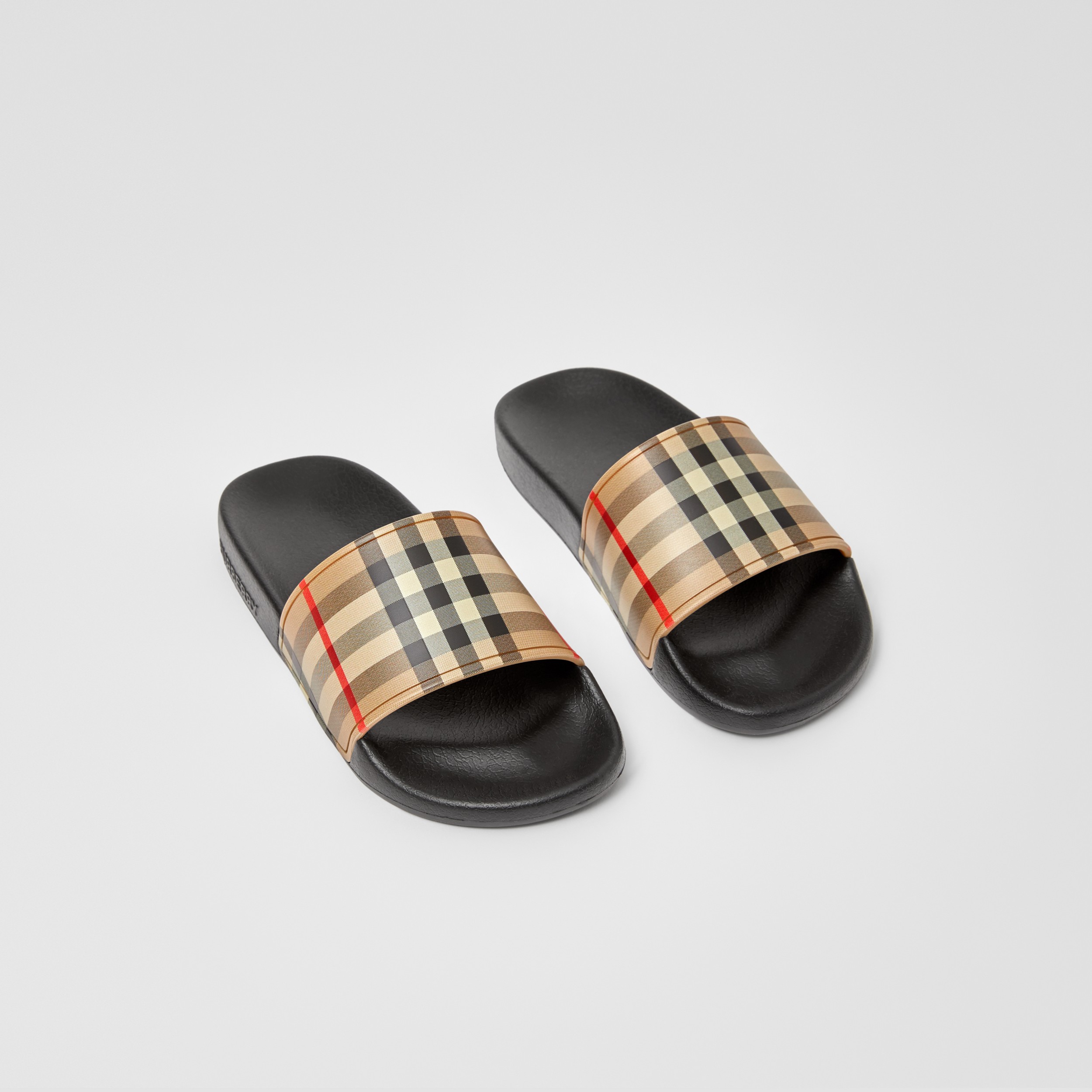 Vintage Check Slides in Archive Beige | Burberry® Official - 1