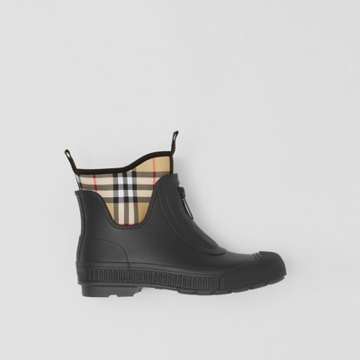 burberry lace up rain boots
