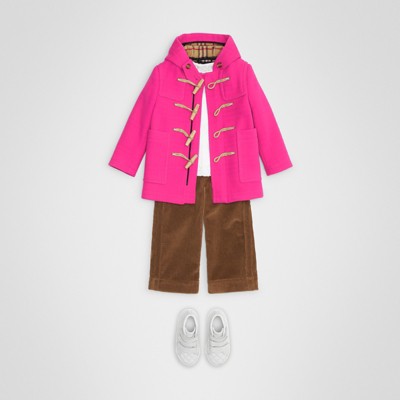 burberry coat kids pink