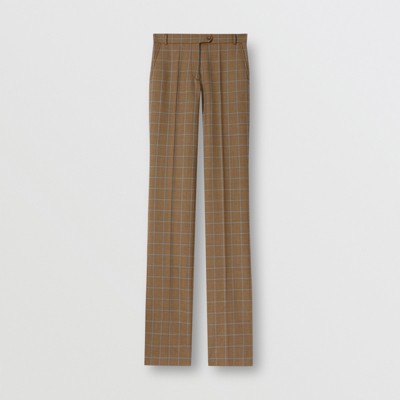 burberry check trousers