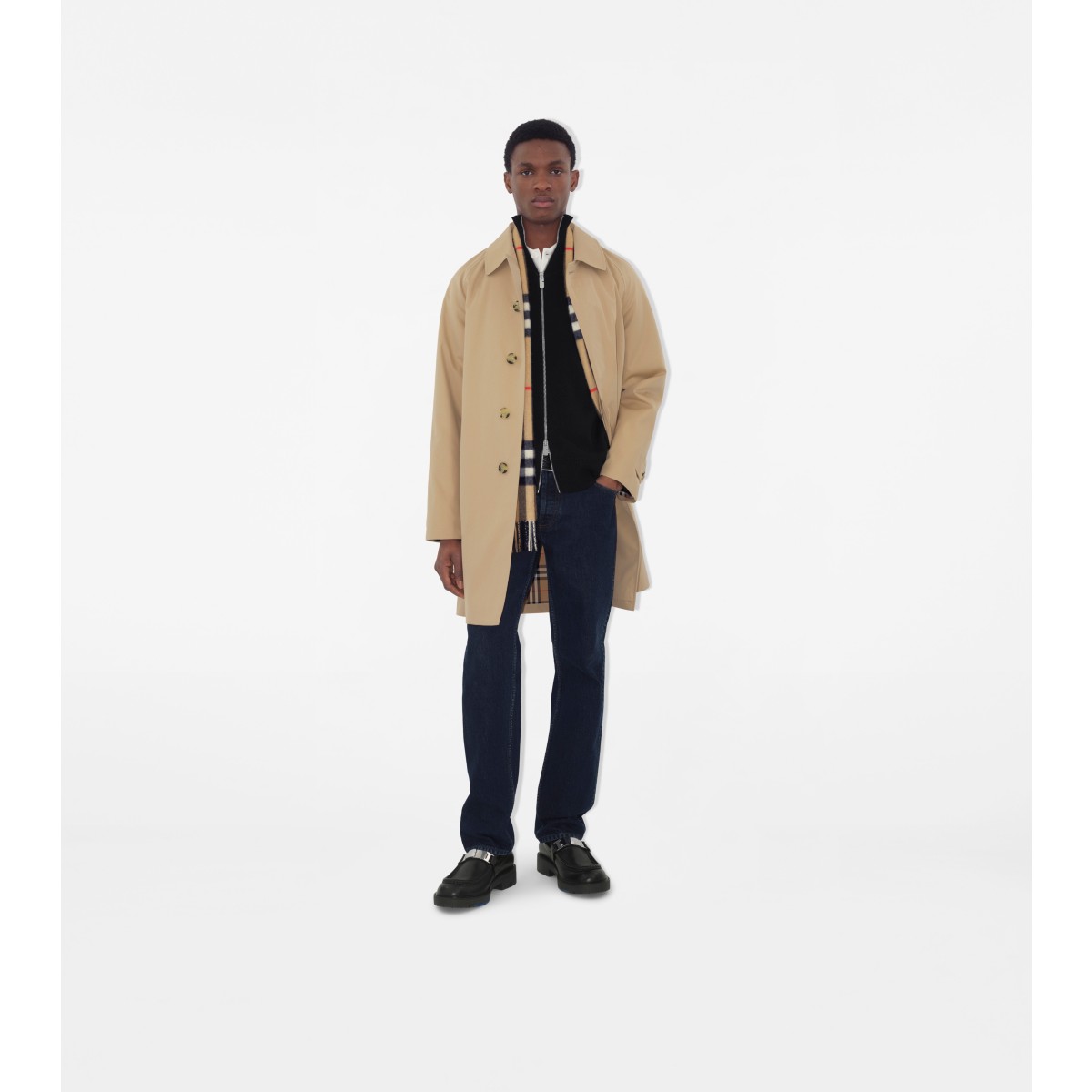  Check Mid-length Camden Heritage Car Coat