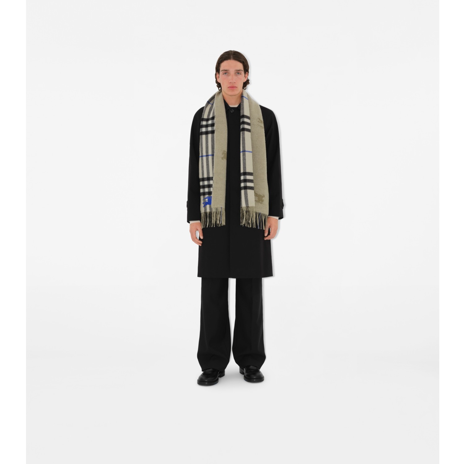 Reversible Check Cashmere Scarf