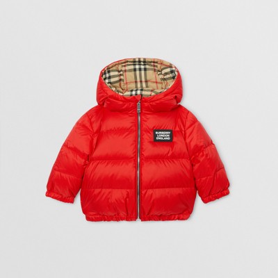 Down-filled Puffer Jacket in Bright Red 