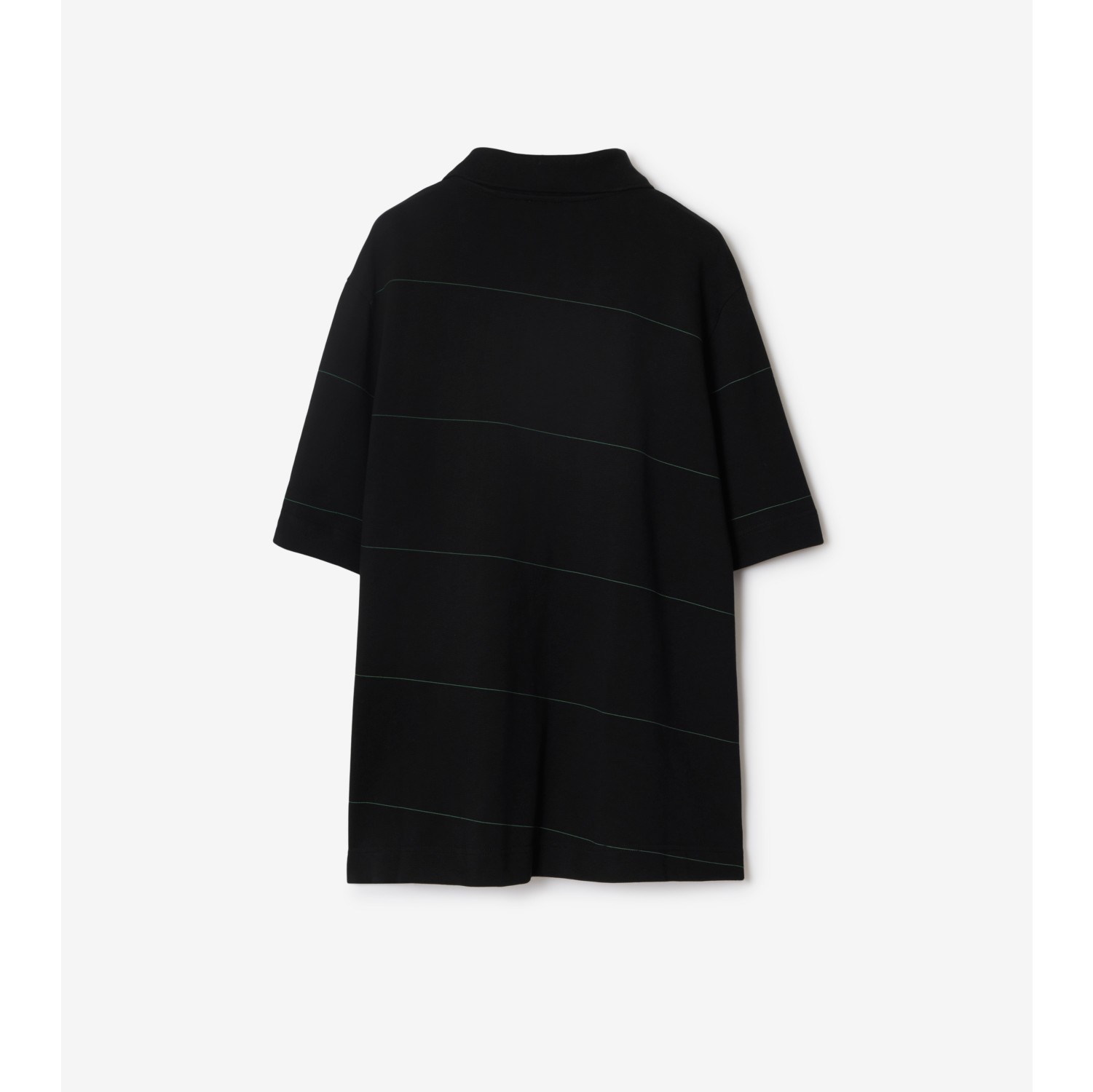 men's black burberry polo shirt