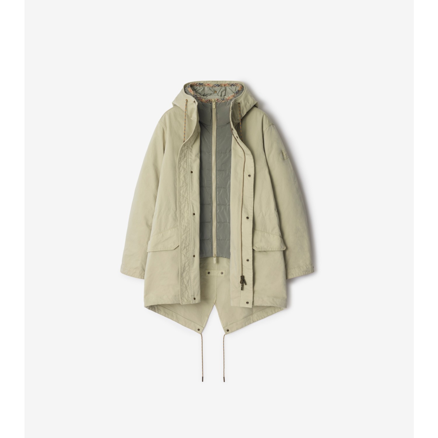 Detachable Warmer Nylon Blend Parka