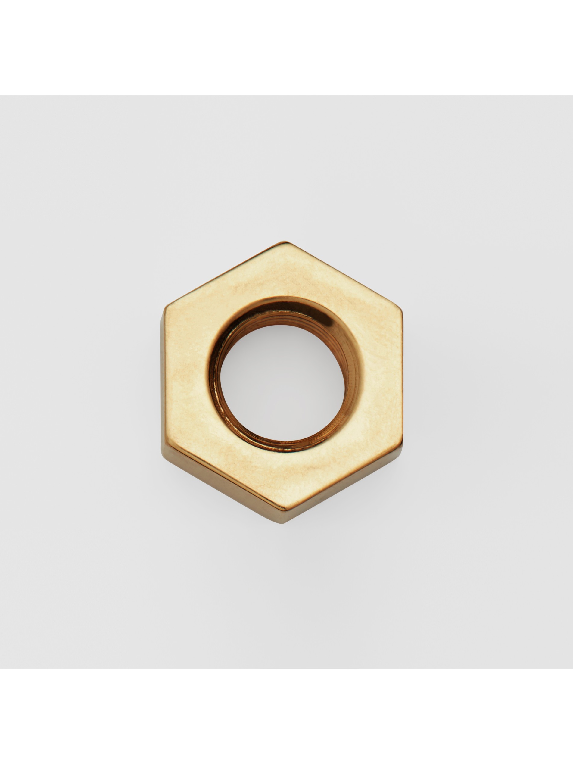 浅金色 镀金螺母耳钉 产品图片11