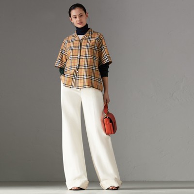 burberry check trousers