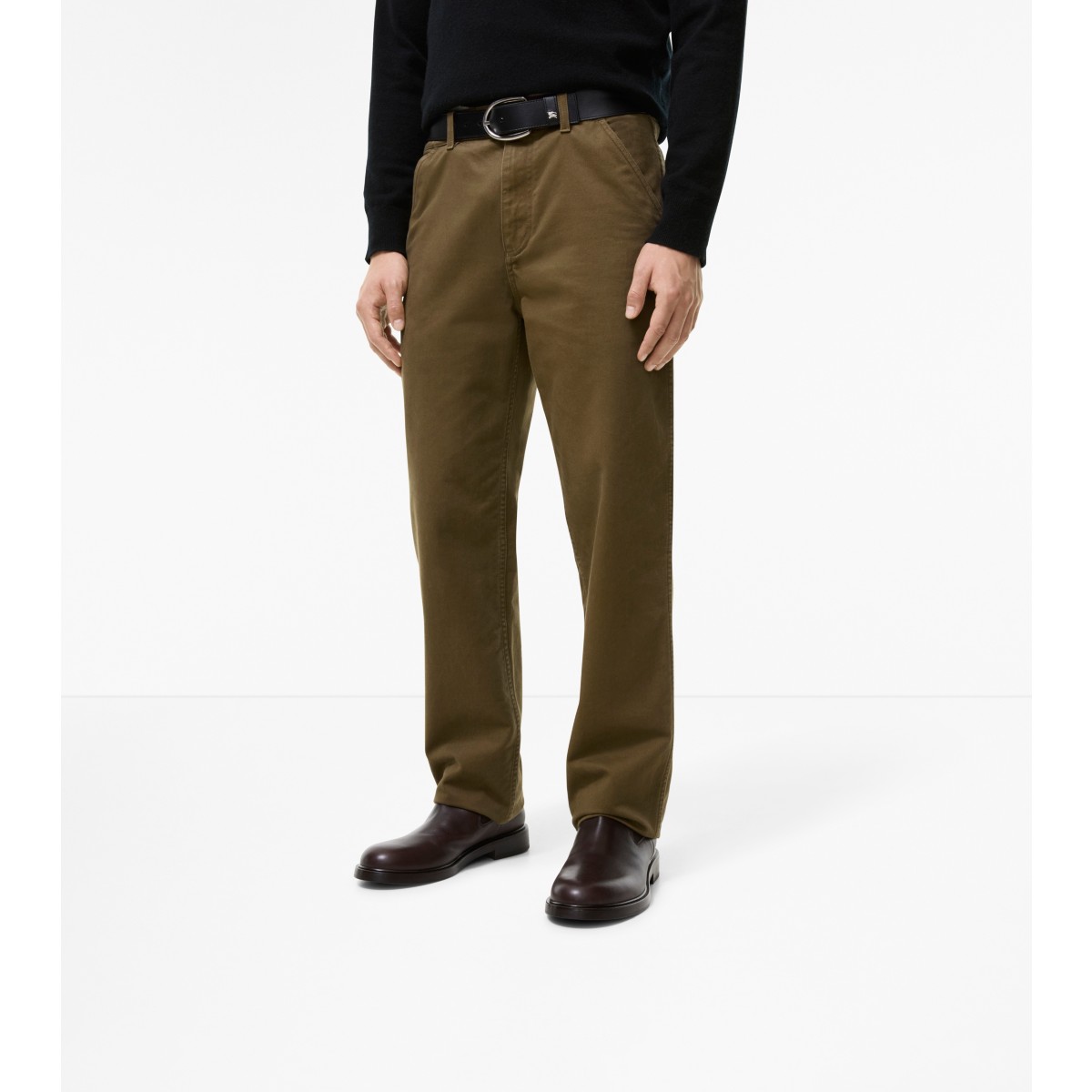  Check Cotton Twill Chinos