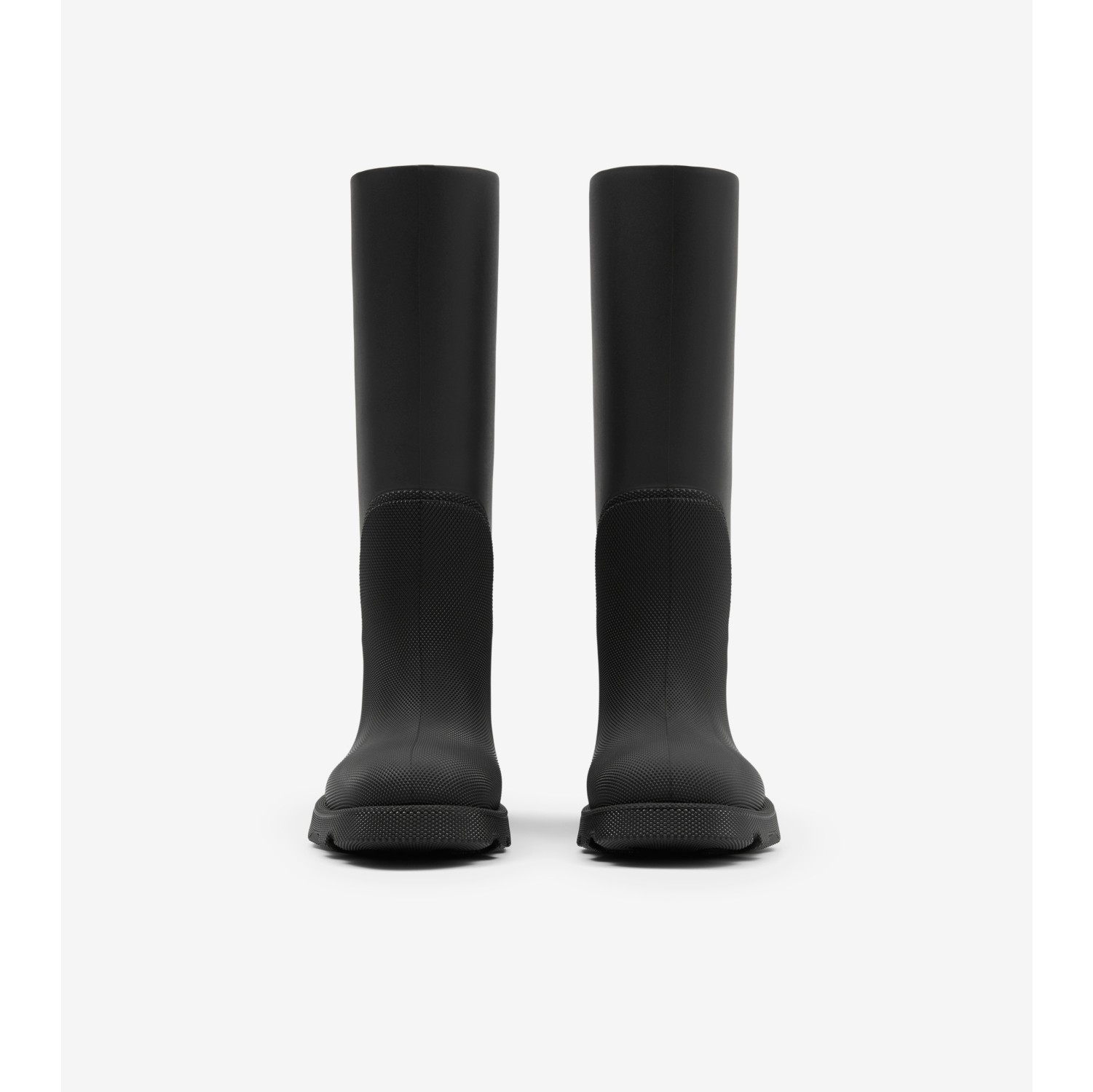 Bottes Marsh en caoutchouc Noir Femme Site officiel Burberry