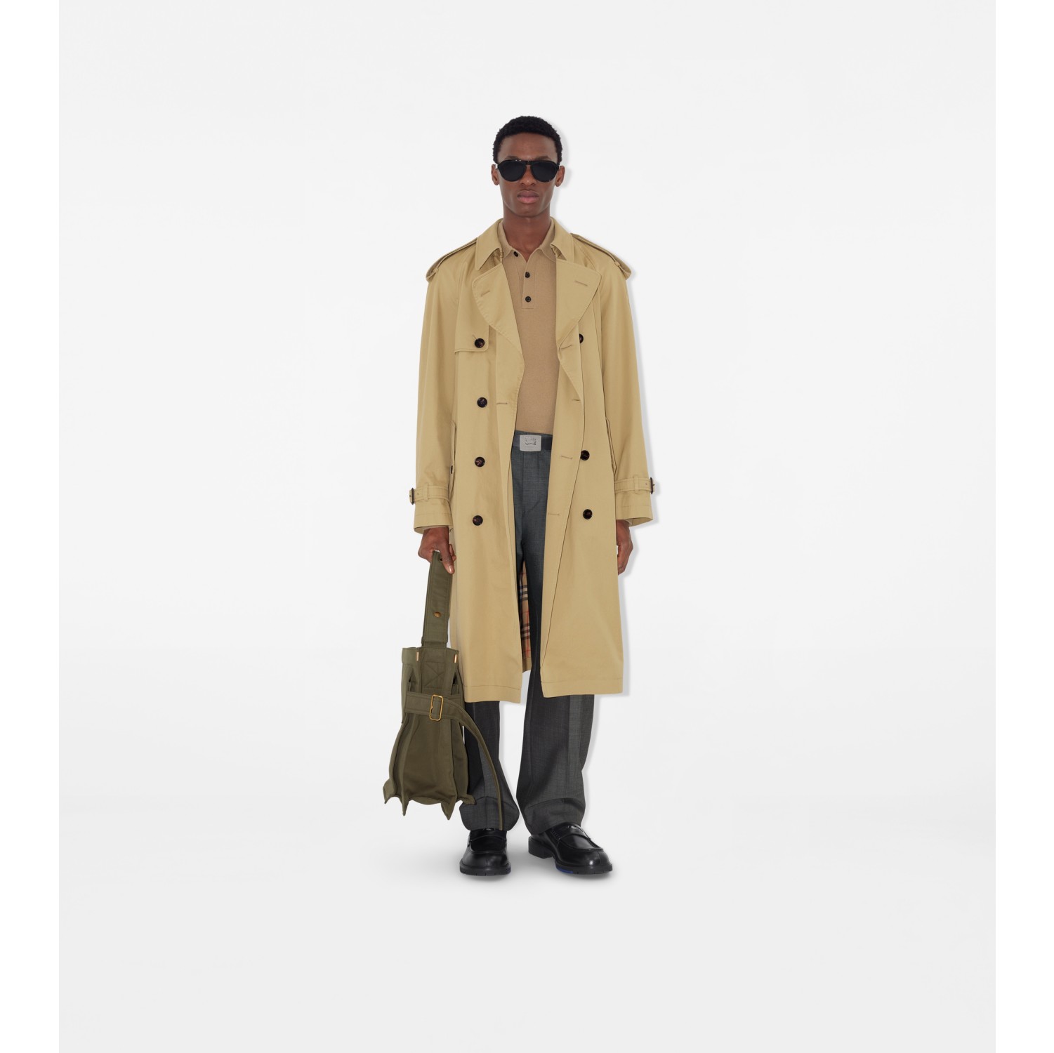 Mid-length Gabardine Trench Coat