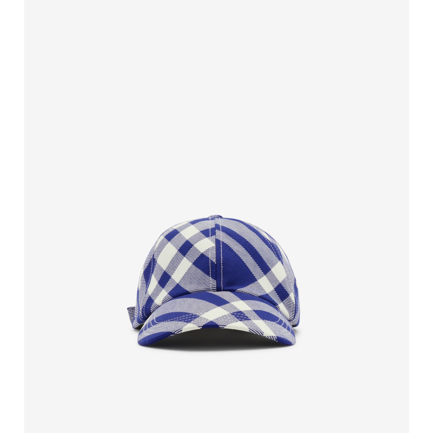 Check Wool Blend Baseball Cap in Knight - Men | Burberry® Official