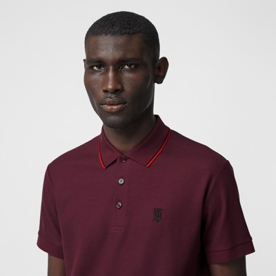 burberry polo burgundy