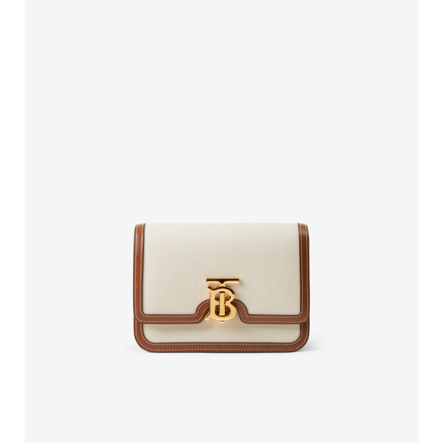 Burberry 'tb' Monogram Clasp Leather Belt Bag in Brown