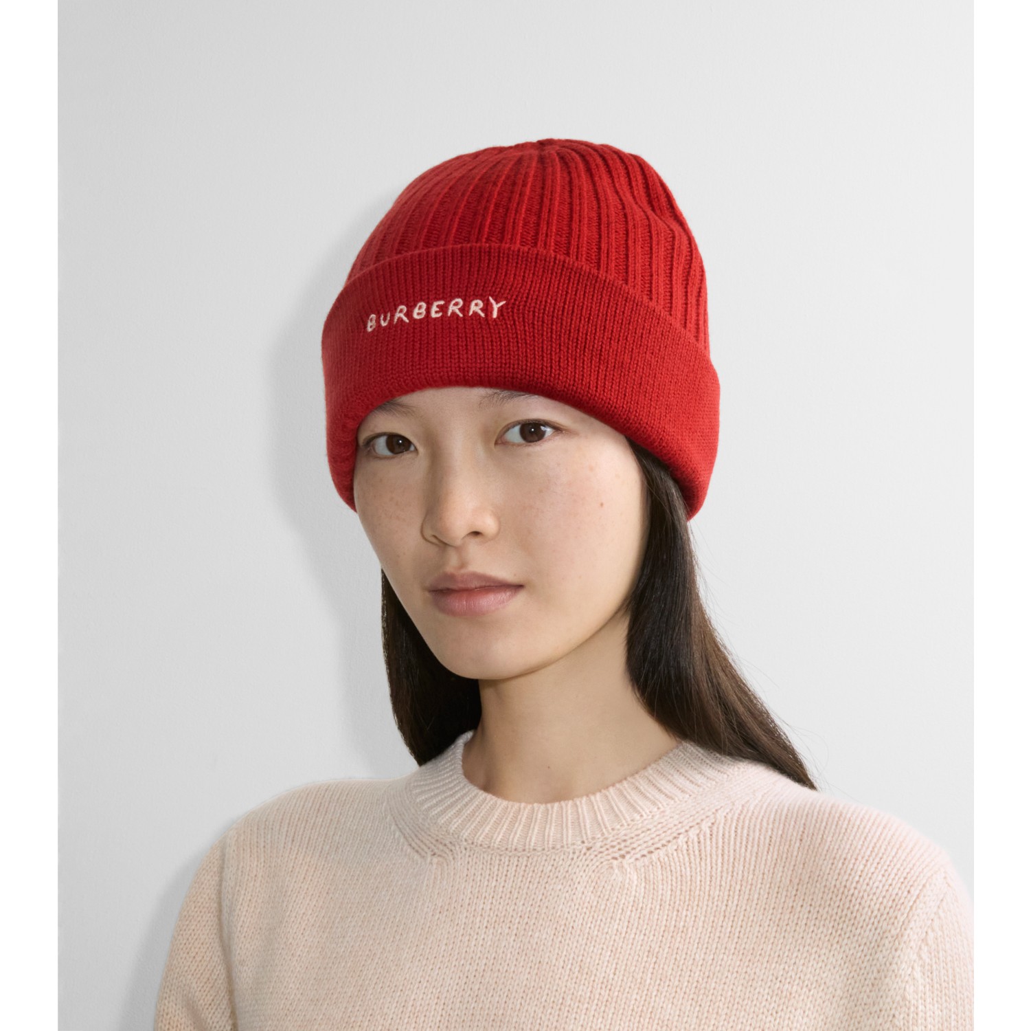 Bonnet en laine avec logo