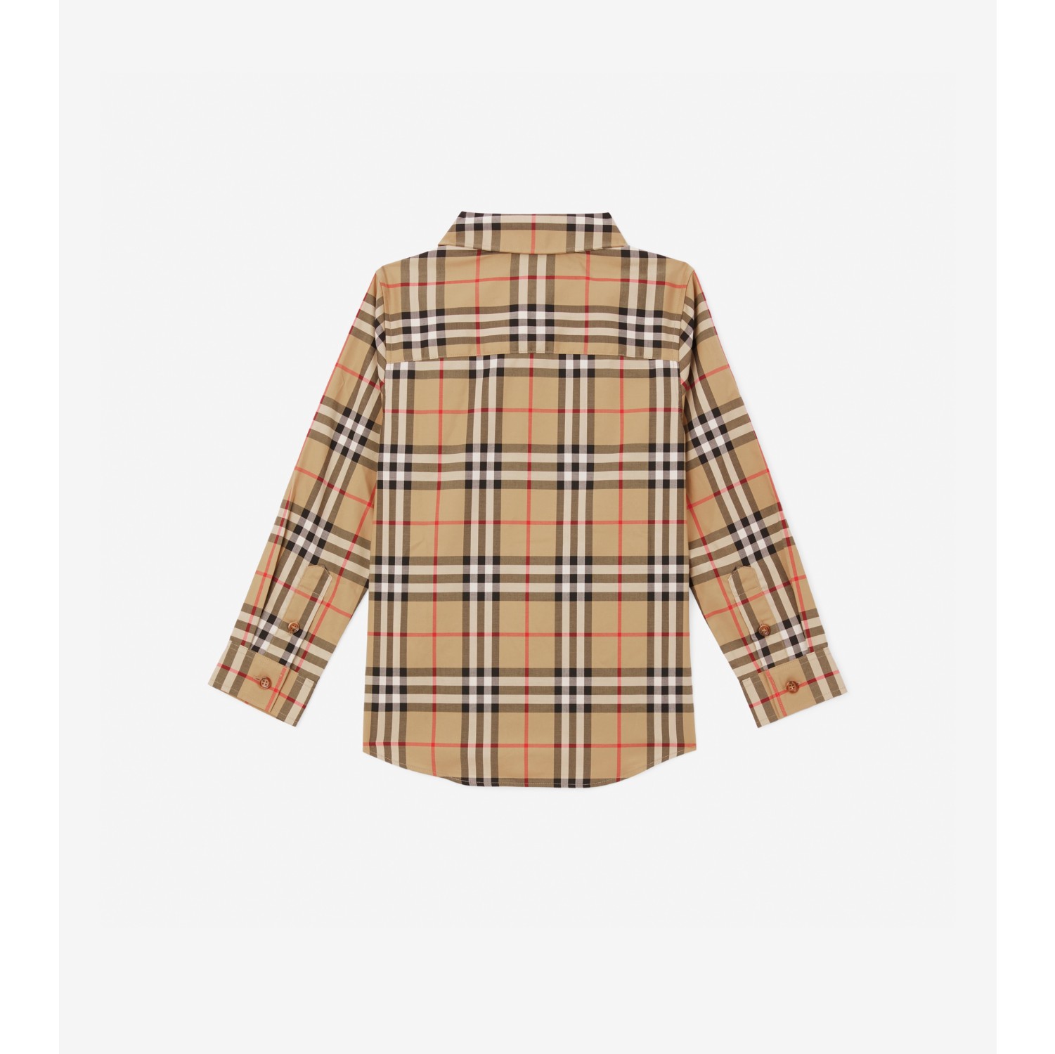 ヴィンテージチェック ストレッチコットン シャツ (アーカイブベージュ) | Burberry®公式サイト