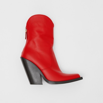burberry red boots