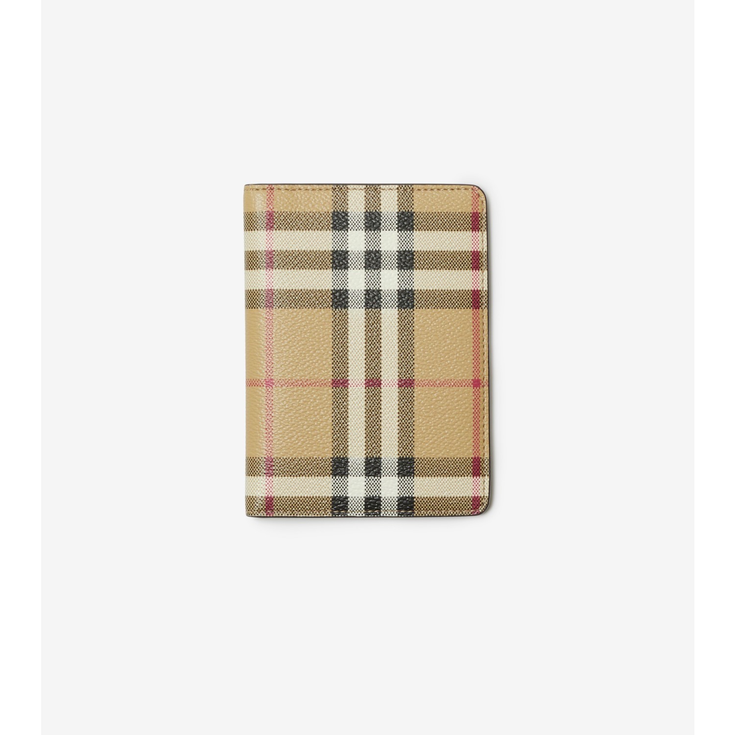 Check Passport Holder in Archive beige Women Burberry Official