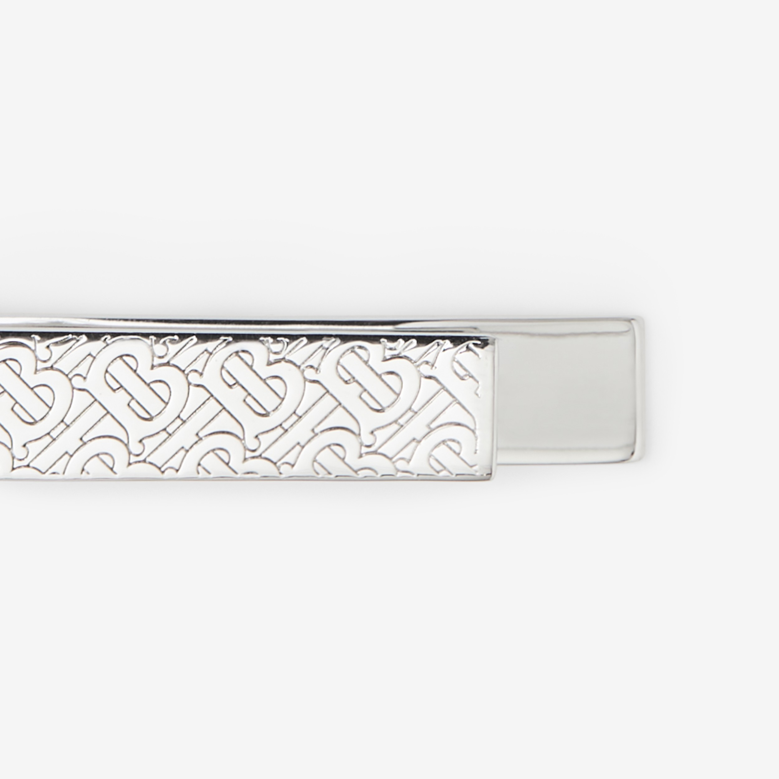 Monogram Motif Palladium-plated Tie Bar - Men | Burberry® Official - 2