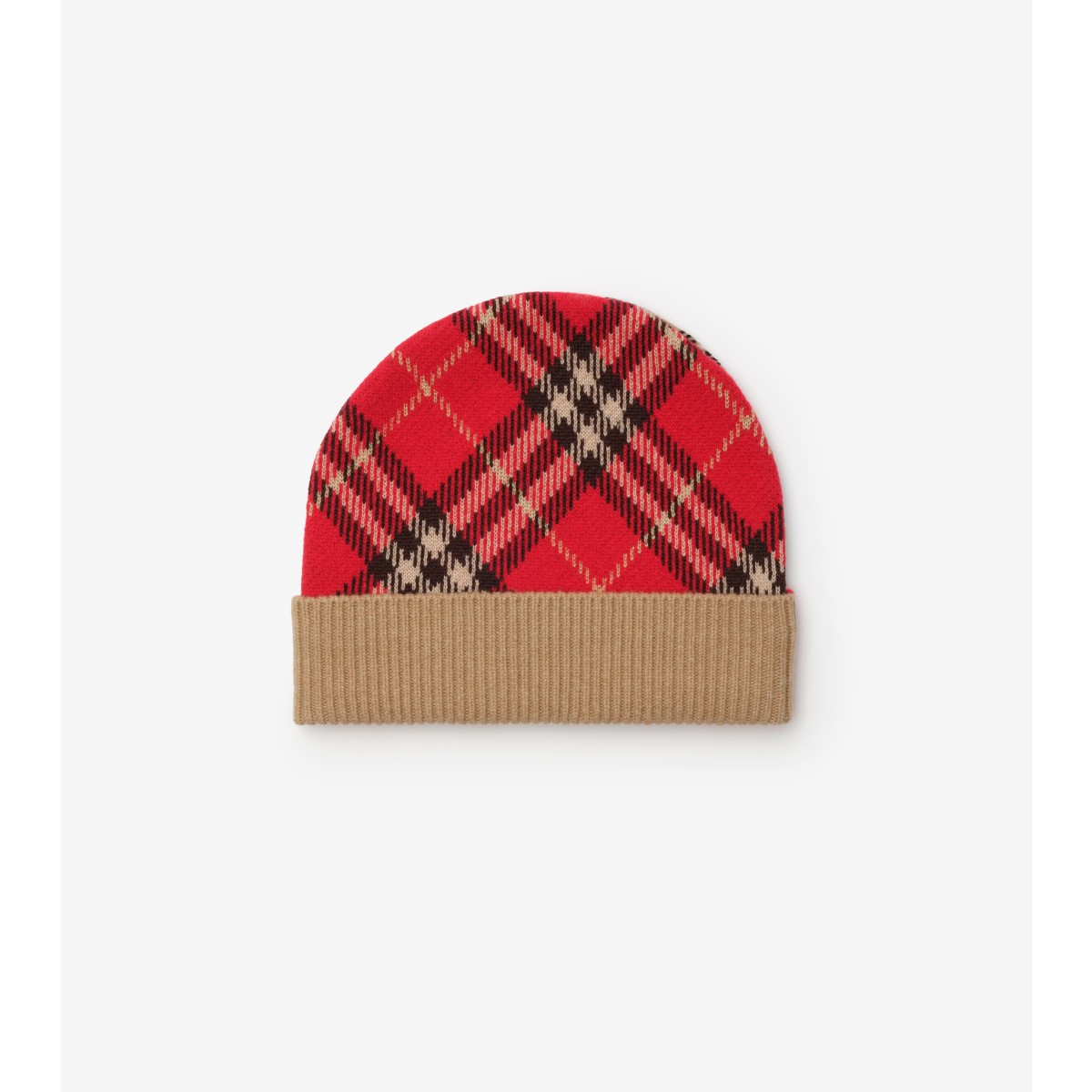 Check Wool Beanie