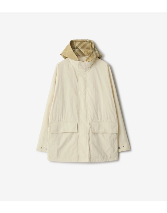 Check Hood Nylon Jacket