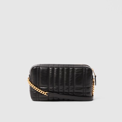 Small Quilted Lambskin Lola Camera Bag in Black - Women | Burberry 