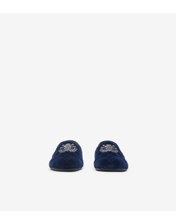 Quilted Velvet Estate Slippers